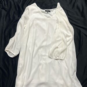Size large white Lulu’s mini semi formal dress